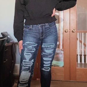 American Eagle ripped jeans
